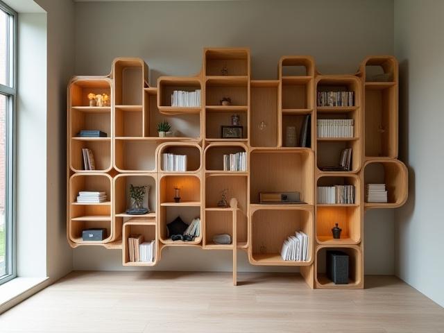 Libreria Goccia - Libreria modulare ispirata alle gocce di pioggia.